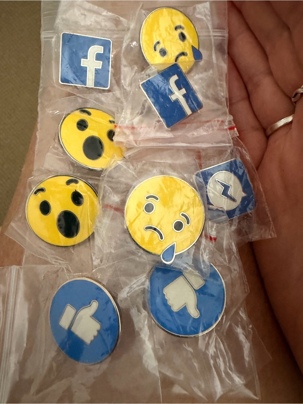 New. Lot of Enamel emoji pins from SXSW 2017